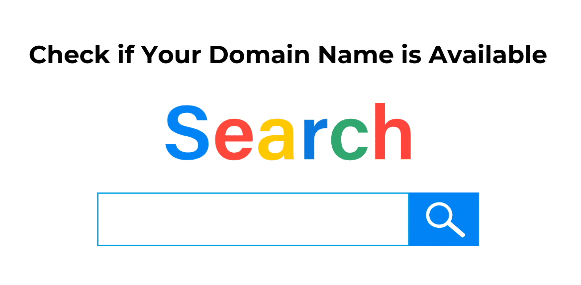 Search for your domain name